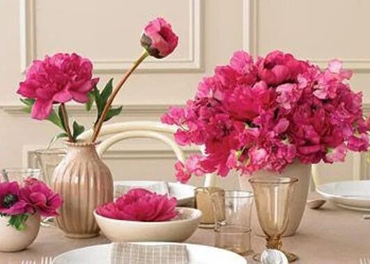Flowers in the table