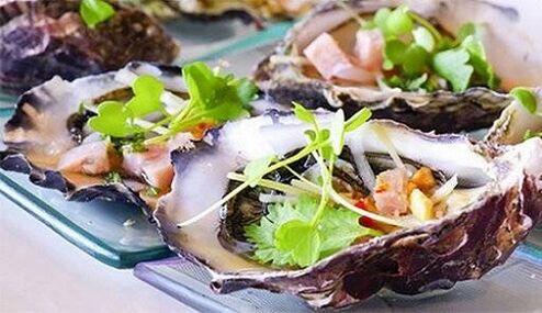 Oysters to increase male power